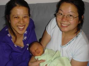 Monica and someone with Nathan